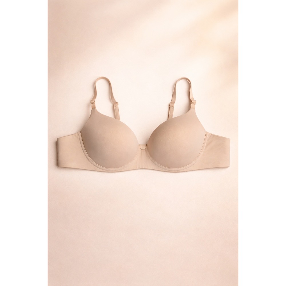 Victoria's Secret Nude Push Up T-Shirt Bra 34DDD 34F Smooth Cups